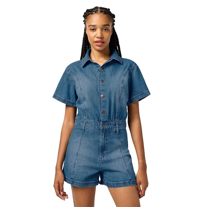 Wrangler Women's Romper Jumpsuit, Urban Echo, XS