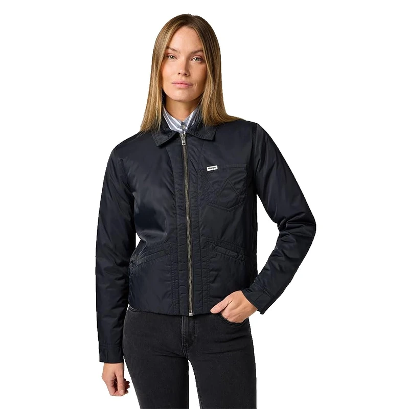 Wrangler Women's Rodeo Utility Jacket, Black, S