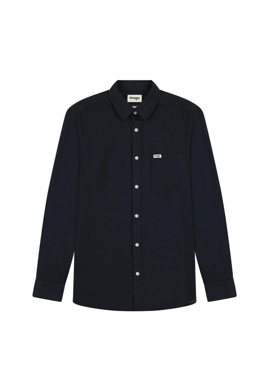 WRANGLER - Shirt Men - Regular Fit - 1 Pkt Shirt - Dark Navy