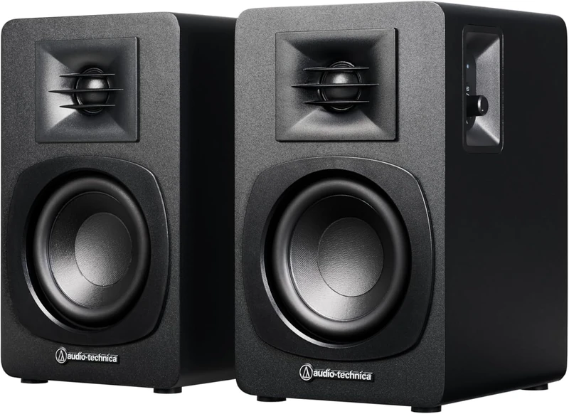 Audio-Technica AT-SP3X Powered Bookshelf Speakers Black