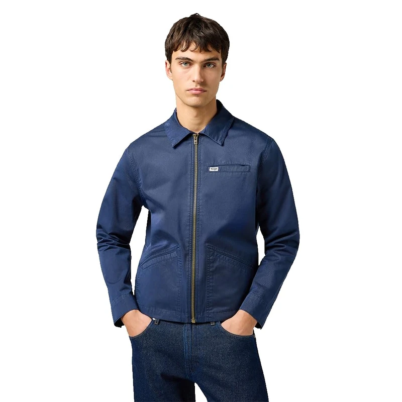 Wrangler Men's Rodeo Utility Jacket, Navy, XXL