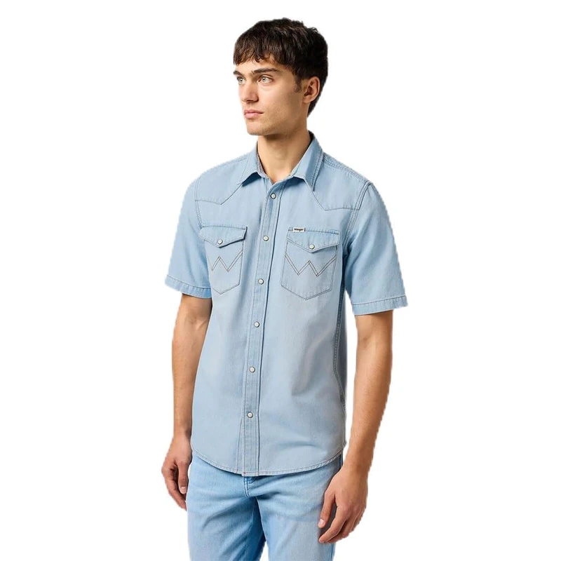 Wrangler Men's SS Western Shirt, Authentic Tint, XXL