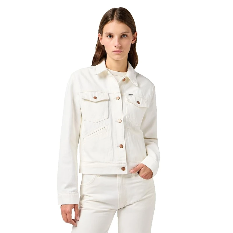 Wrangler Women's Heritage Jacket, Worn White, M