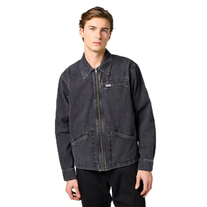 Wrangler Men's Rodeo Utility Jacket, Dark Coal, M