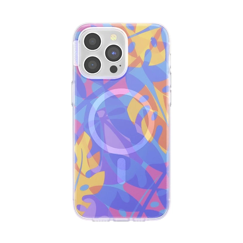 PopSockets iPhone 15 Pro Max Grip Compatible with MagSafe, Phone Case for iPhone 15 Pro Max, Wireless Charging Compatible, Case Only - Boca Palms Blue