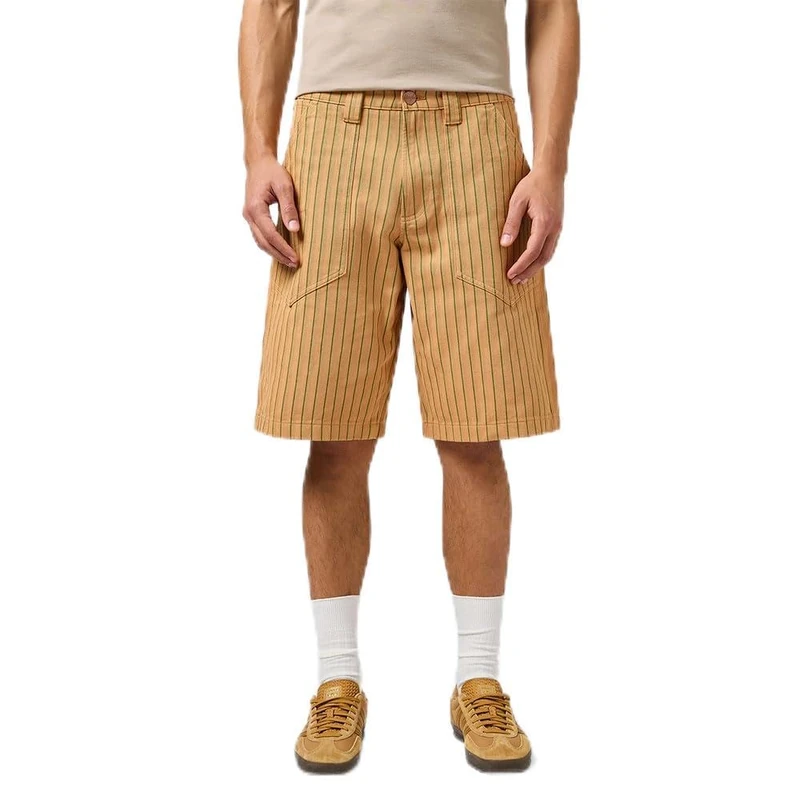 Wrangler Men's Cj Porkchop Short, Orange Stripe, 36W