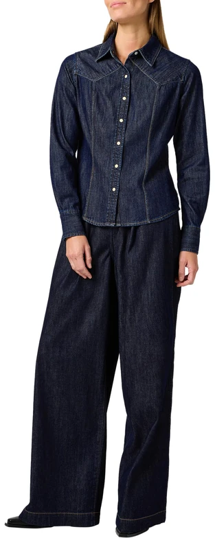 Wrangler EXAG Yoke Shirt, Saddle., S - Image 1