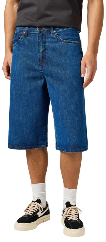 Wrangler Men's Jort Denim Shorts, Dark Stone, 32W - Image 1
