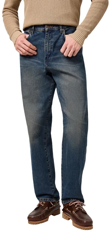 Wrangler Men's Frontier Jeans, Sunlight Indigo, 31 W/32 L