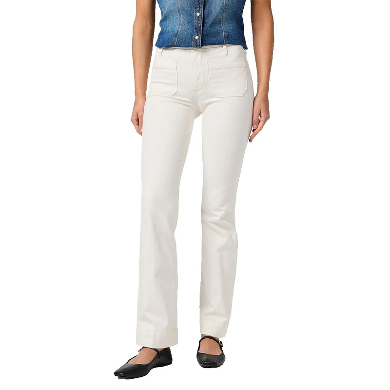 Wrangler Women's Flare Jeans, Worn White, 27W x 30L