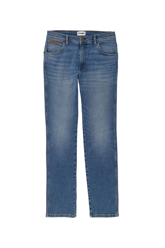 Wrangler Texas Slim Men's Jeans - Blue - Night Shade W29-W50 Stretch Cotton, Breeze, 36 W/34 L