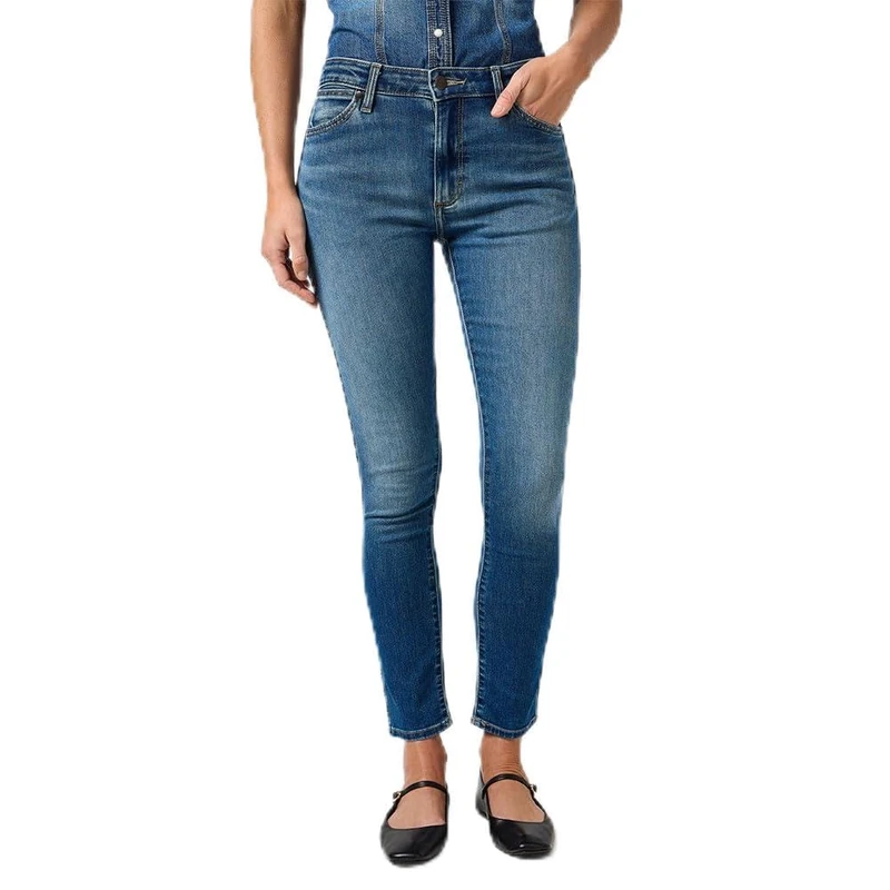 Wrangler Women's Skinny Jeans, Dingey Fade, 31W x 34L