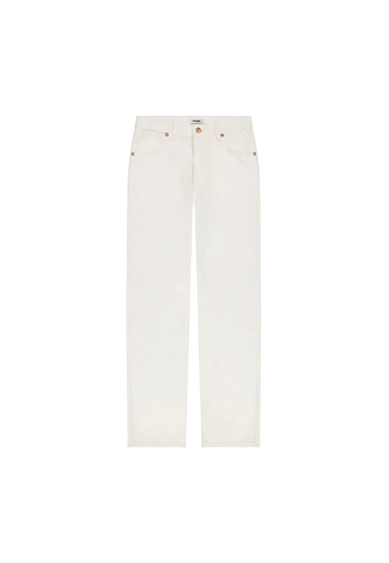 Wrangler Women's Sunset Straight Fit Straight Leg Jeans, Worn White, 26W x 30L