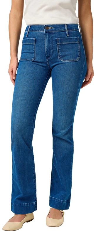 Wrangler Women's Flare Jeans, Serene Storm, 29W x 32L