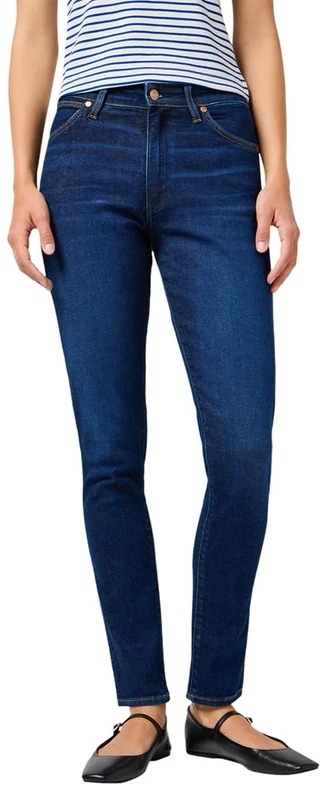 Wrangler Women's Skinny Jeans, Weathered Rinse, 31W x 34L