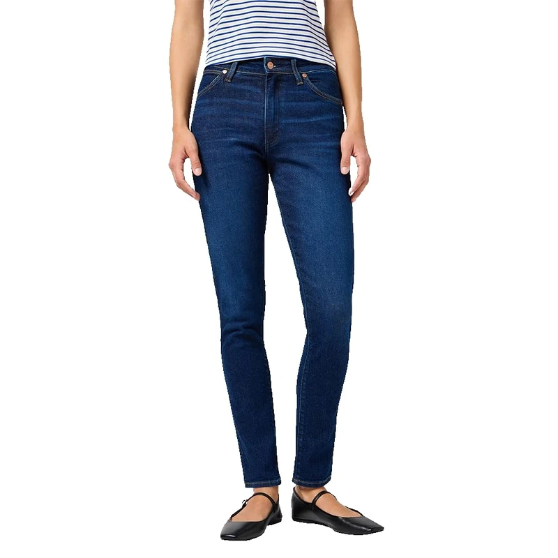 Wrangler Women's Skinny Jeans, Weathered Rinse, 32W x 32L