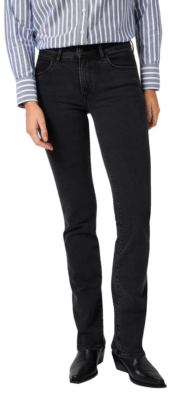Wrangler Women's Bootcut Jeans Bootcut Fit Bootcut Leg, Sultry Blackout, 33W x 34L