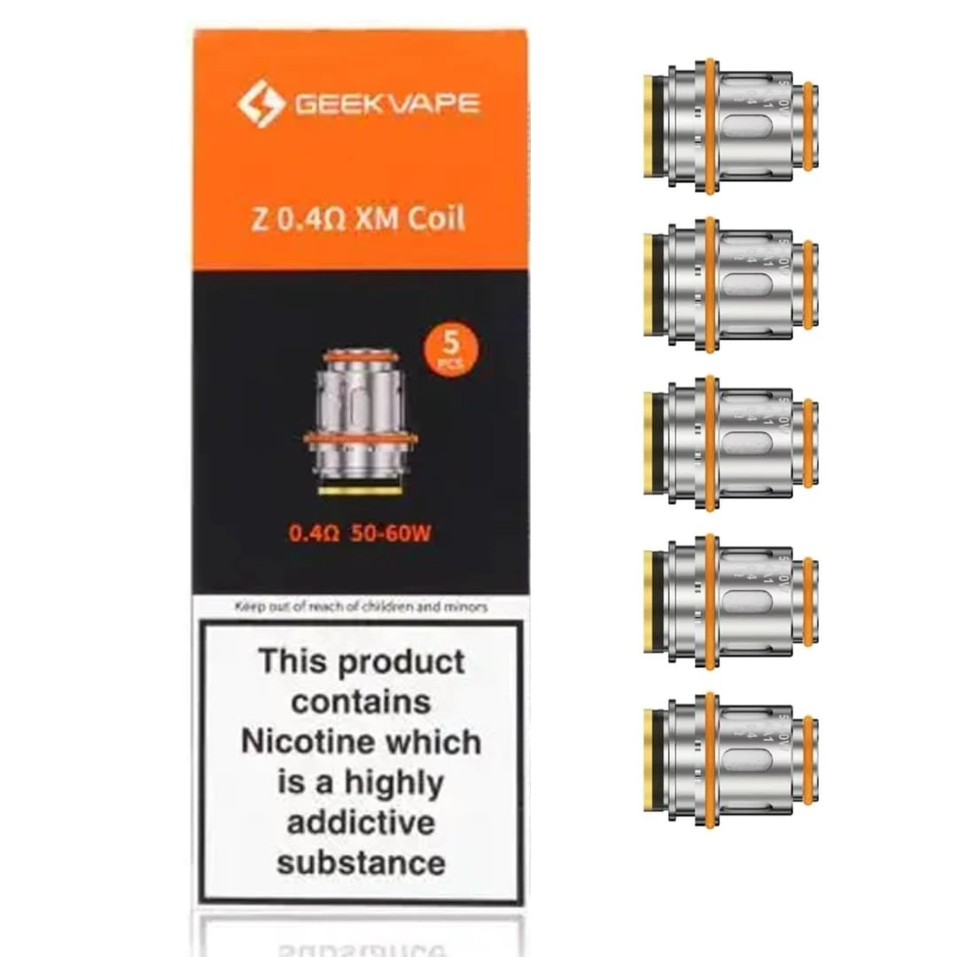 Geekvape Zeus Coils 0.4 XM Coils Pack of 5 - Geek Vape Coils, Geekvape Coils Geekvape Z Coils, Geekvape Z Series Coil - No Nicotine (0.4 XM)