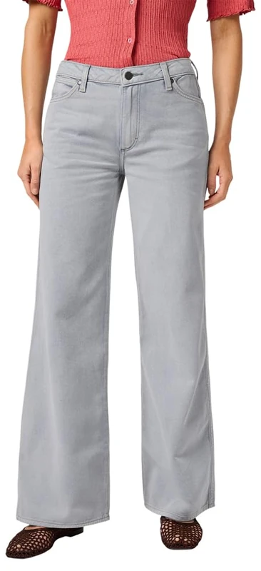 Wrangler Women's World Wide Wide Leg Fit Jeans, Dawn Due, 27W x 30L