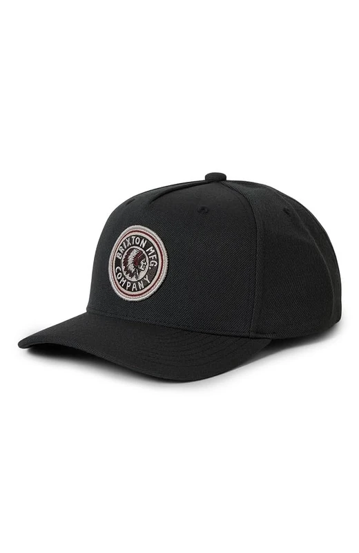 BRIXTON Women's Rival Curved Medium Profile Snapback Baseball Cap, Washed Black, One Size