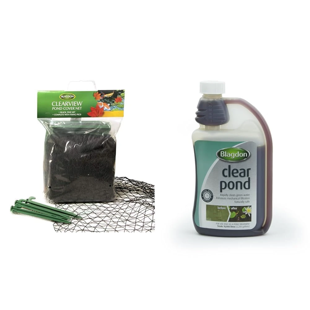 Bundle of Blagdon Clear View Cover Net 3m x 2m + Blagdon Clear Pond Treatment 500ml
