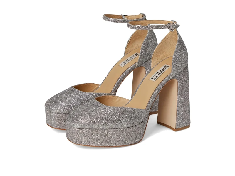 Badgley Mischka Women's Jayda Platform, Antique Silver, 3 UK