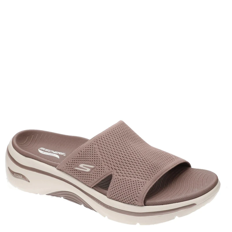 Skechers Women's Go Walk Arch Fit 2.0 Sandal Dakota Clogs and Mules, Brown Textile, 3 UK