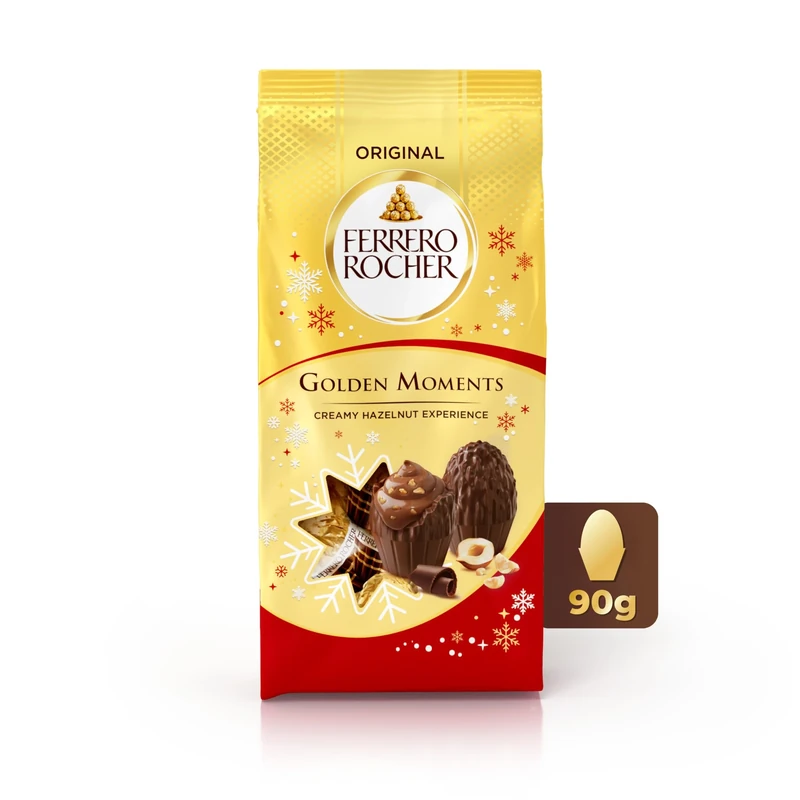 Ferrero Rocher Golden Moments Milk Chocolate for Sharing 90g Bag