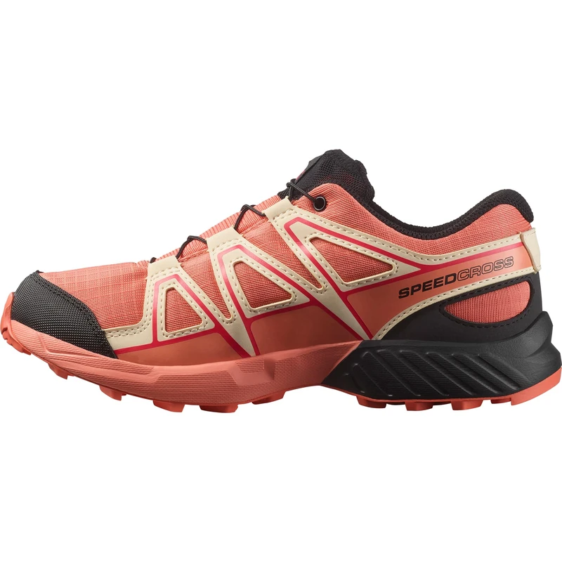Salomon Unisex Kids Speedcross Waterproof Sneaker, Emberglow Tender Peach Fusion Coral, 4 UK Child - Image 1