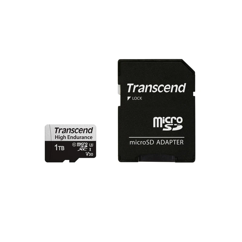 Transcend 1TB USD350V High Endurance microSD Card, 100MB/s, U3, C10, V30