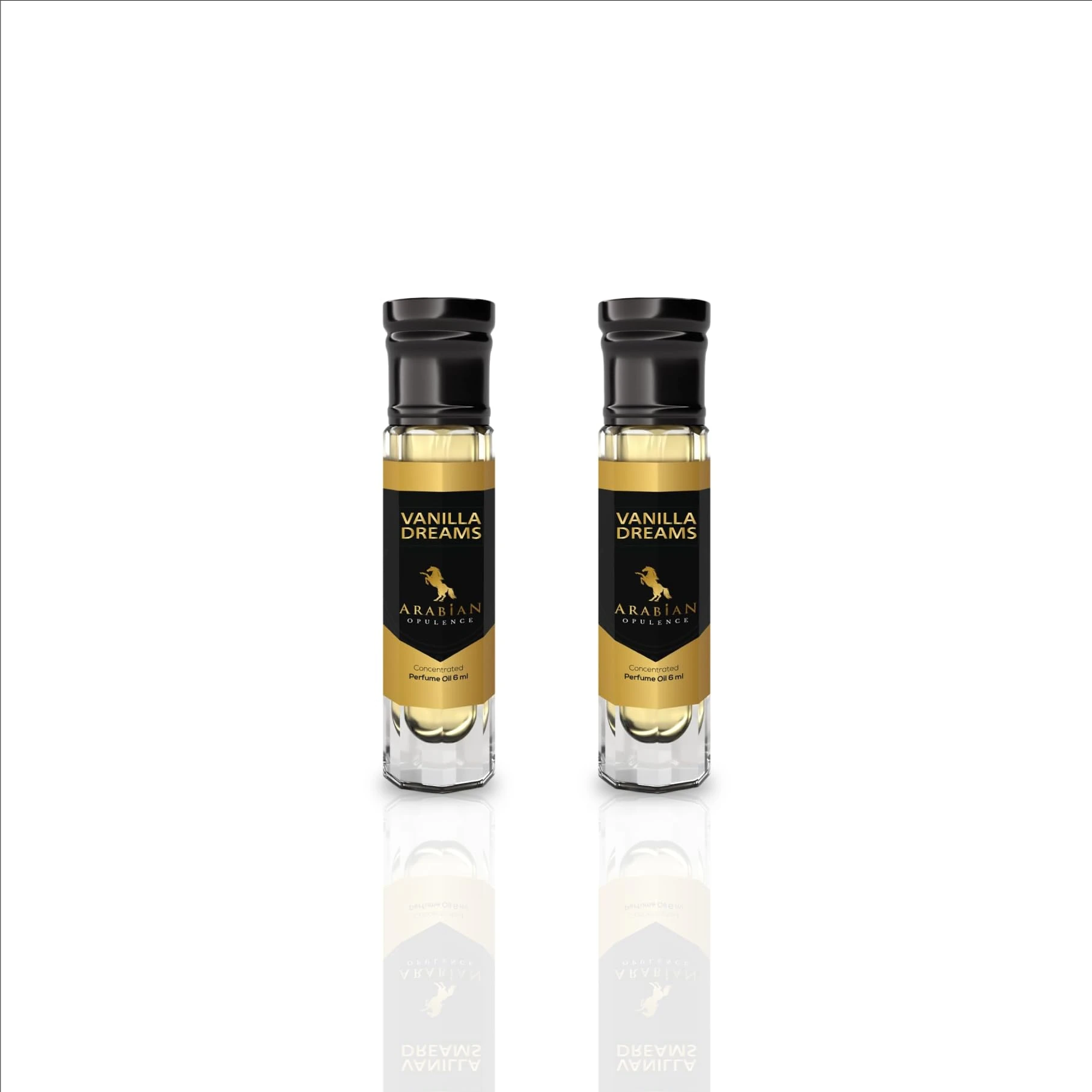 Arabian Opulence Arabian Opulence Vanilla Dreams Roll-on Perfume Oil | Concentrated Fragrance Body Oil | Long Lasting Alcohol-Free Perfume for Women | Travel Size Bottle (6ML, 2 Pack)