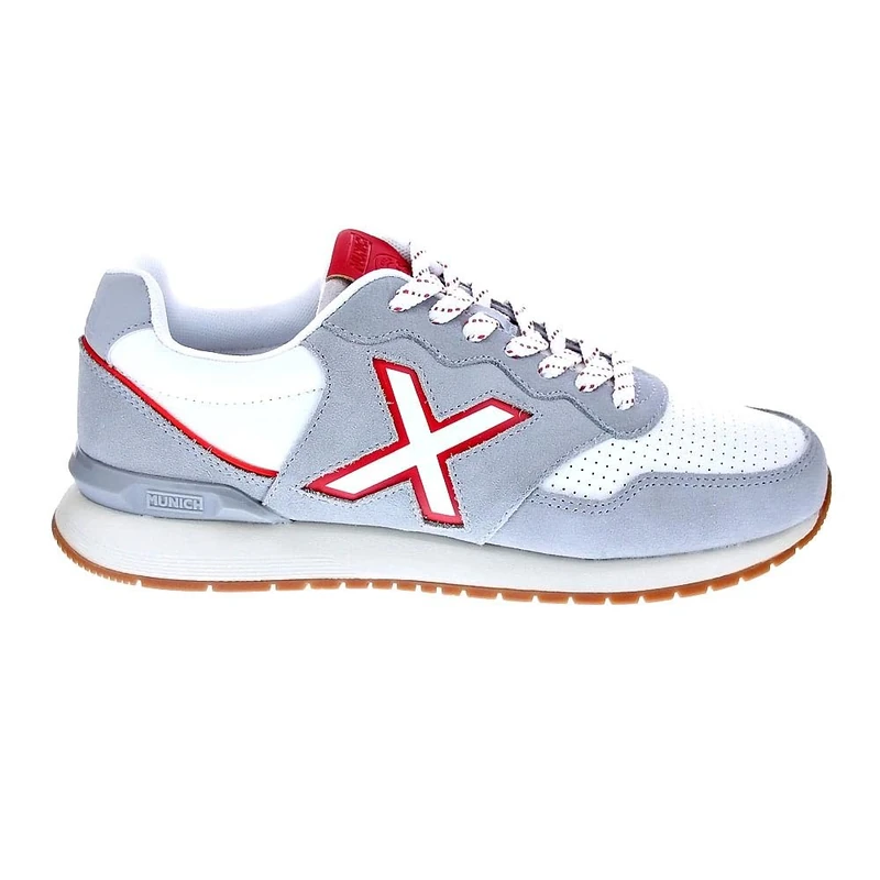 Munich Men's Dash Premium 256 Sneaker, White, 7 UK