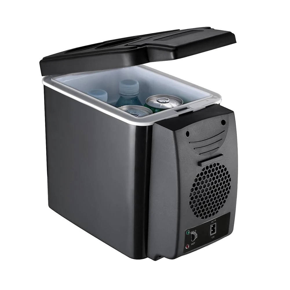 Semiconductor Refrigerator 6 Litre Car Mini Fridge, Electric Cooler Compressor 12V & 220V for Bedrooms, Indoor/Outdoor Use - System Cooler/Warmer Included