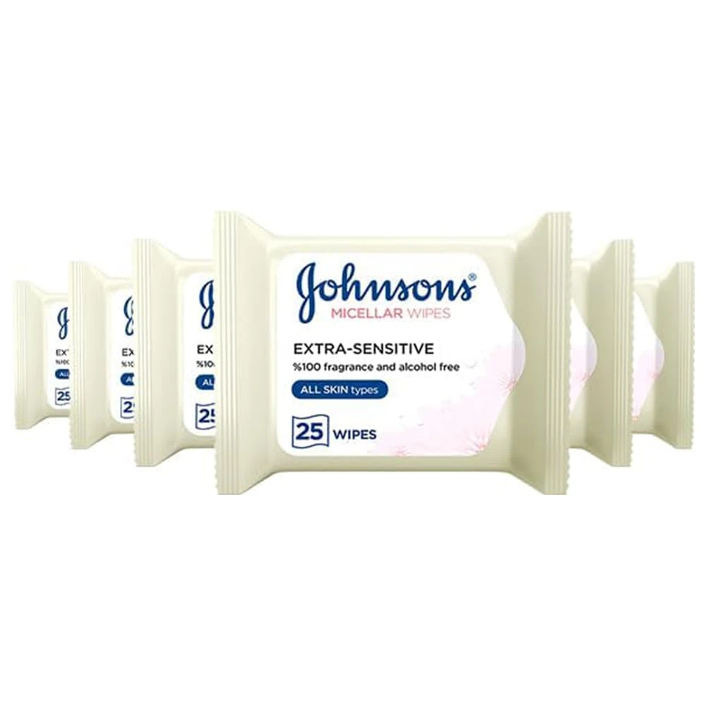 Johnson's Makeup Be Gone Extra-Sensitive Wipes, Pack of 150