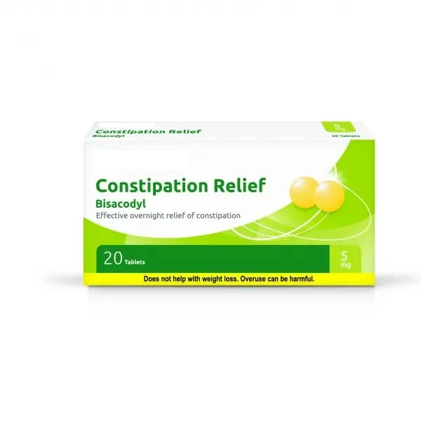 Constipation Relief Laxative 5mg Gastro-Resistant Tablets – 3 Pack of 20 Tablets – Effective Adult Relief (Brand May Vary)