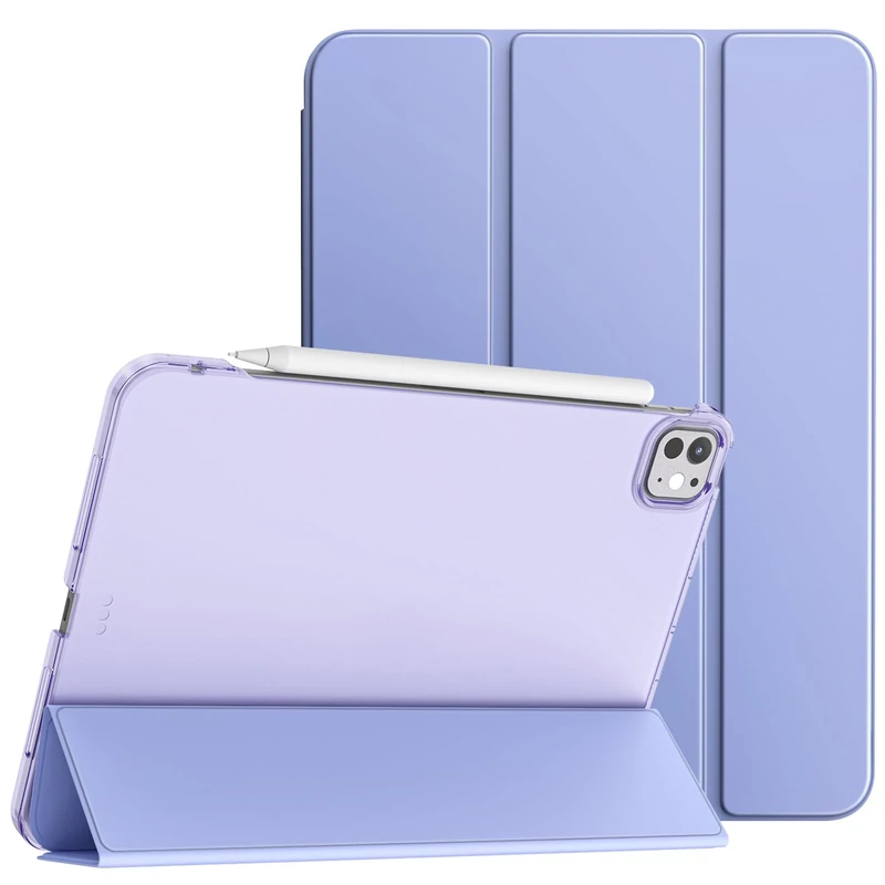 TiMOVO for iPad Pro 11 Inch Case M5 2025/M4 2024, Slim Stand Cover for iPad Pro 11" 6th/5th Generation, Smart Shell with Translucent Back, Lavender Purple