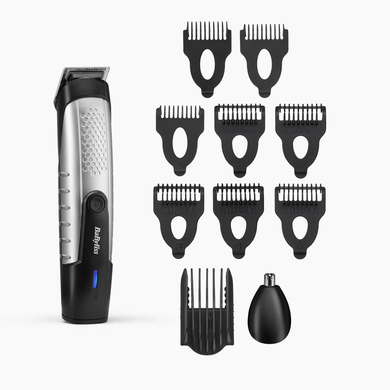 BaByliss T812E Cordless Multi-Function Lithium Power Trimmer for Beard, Hair, Nose and Ears - Waterproof
