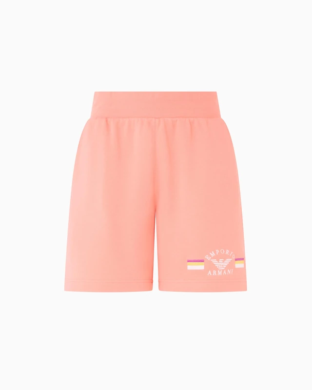 Emporio Armani Woman Light Terry Bermuda Short Pink S