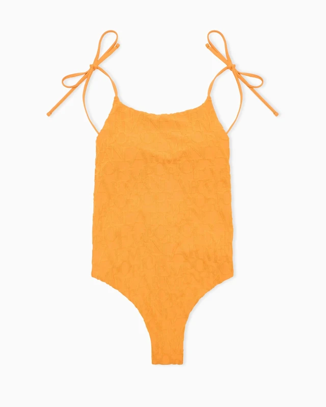 EMPORIO ARMANI Woman 3D Bold Logo One Piece Swimsuit Orange XL