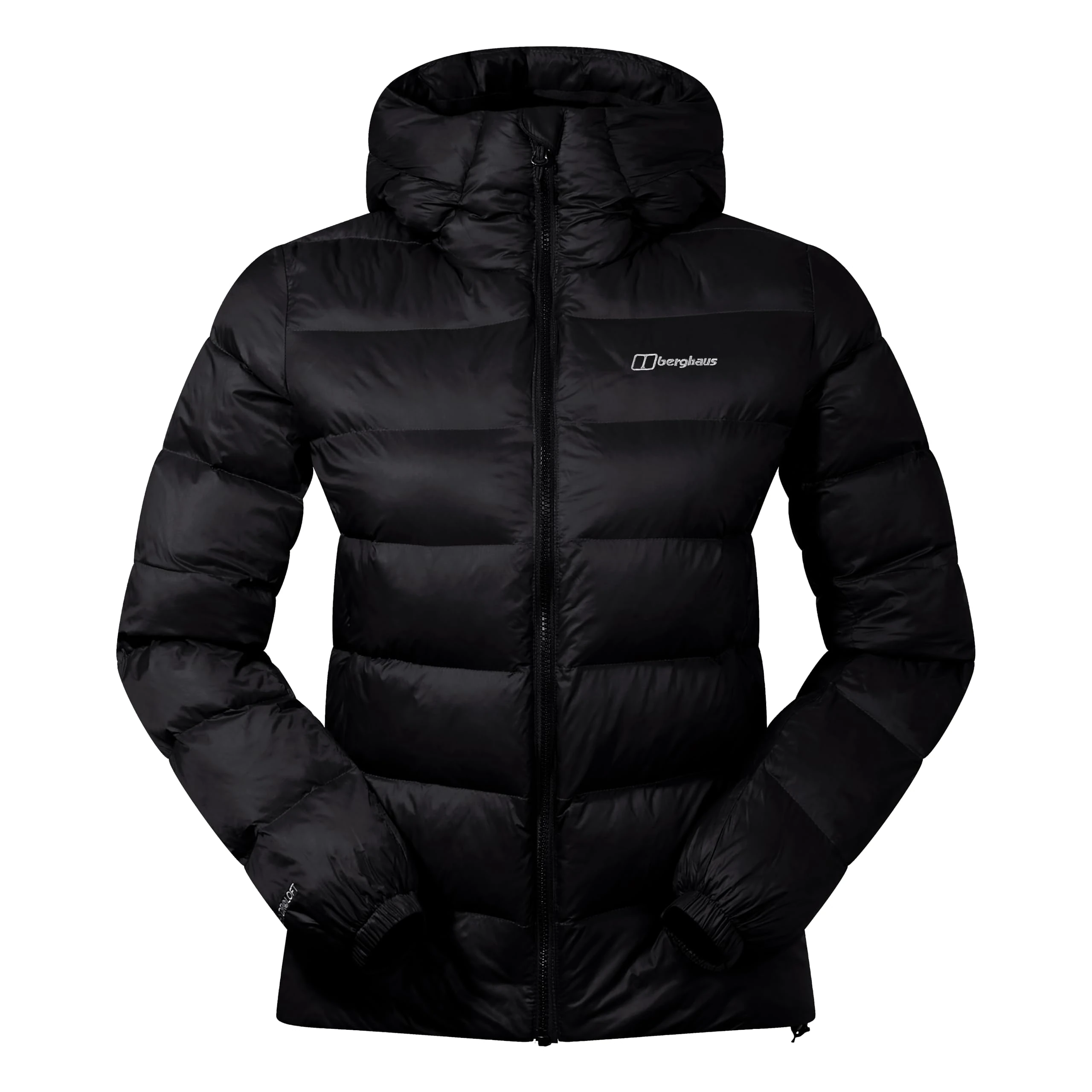 Berghaus Women's Ewden Insulated Extra Warmth Big Baffle Winter Padded Jacket | Hydroloft Insulation | Adjustable, Black/Black, 18