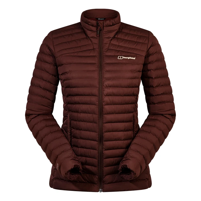 Berghaus Women's Nula Synthetic Insulation Padded Warm Jacket | Durable Design | Water Resistant | Puffer Jacket, Cedar Brown, 10