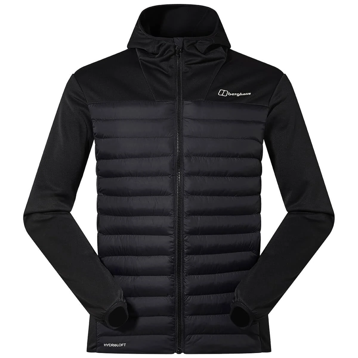 Berghaus Men's Vaskye Synthetic Insulated Jacket | Extra Warm | Durable Coat | Lightweight Design | Puffer Jacket, Black/Black, 3XL