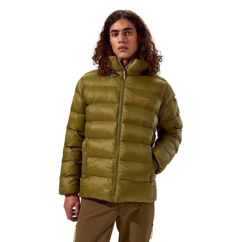 Berghaus Men's Ewden Insulated Big Baffle Jacket, Oak Moss, S