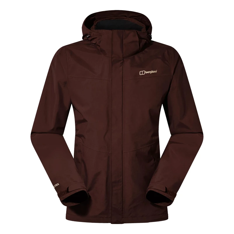Berghaus Women's Hillwalker Interactive Gore-Tex Waterproof Shell Jacket | Breathable | Durable Coat | Gore Tex, Cedar Brown, 16 - Image 1