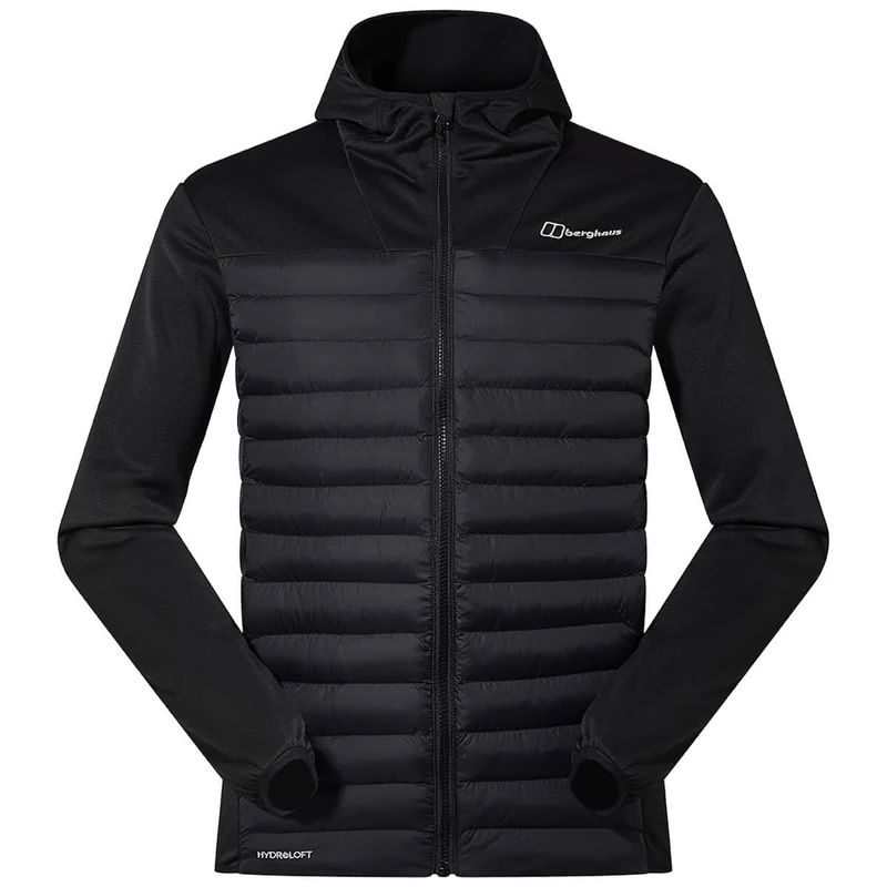 Berghaus Men's Vaskye Synthetic Insulated Jacket | Extra Warm | Durable Coat | Lightweight Design | Puffer Jacket, Black/Black, L