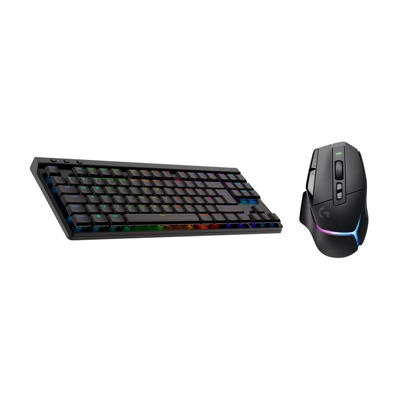 Logitech G G502 X PLUS LIGHTSPEED Wireless RGB Gaming Mouse - Optical Mouse and Logitech G G515 LIGHTSPEED TKL Low Profile Wireless Gaming Keyboard, LIGHTSYNC RGB, QWERTY UK English Layout - Black