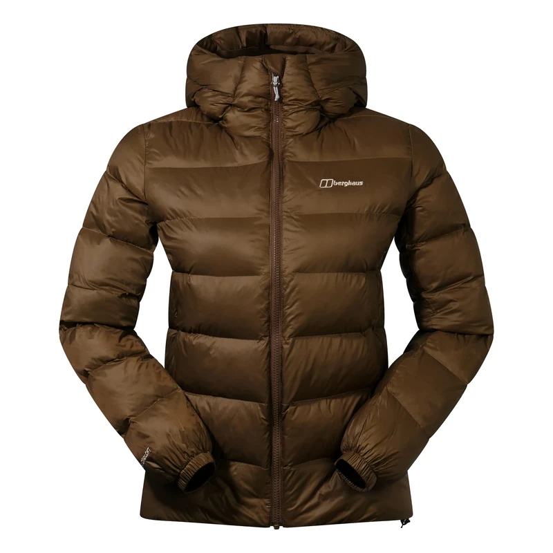 Berghaus Women's Ewden Insulated Extra Warmth Big Baffle Winter Padded Jacket, Bark, 14