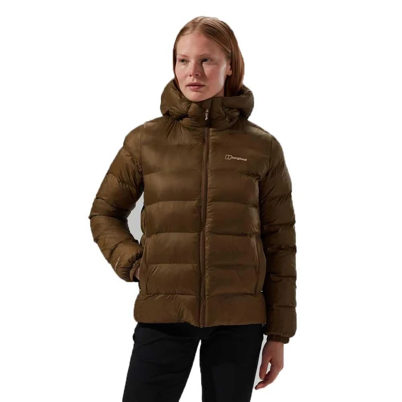 Berghaus Women's Ewden Insulated Extra Warmth Big Baffle Winter Padded Jacket, Bark, 12