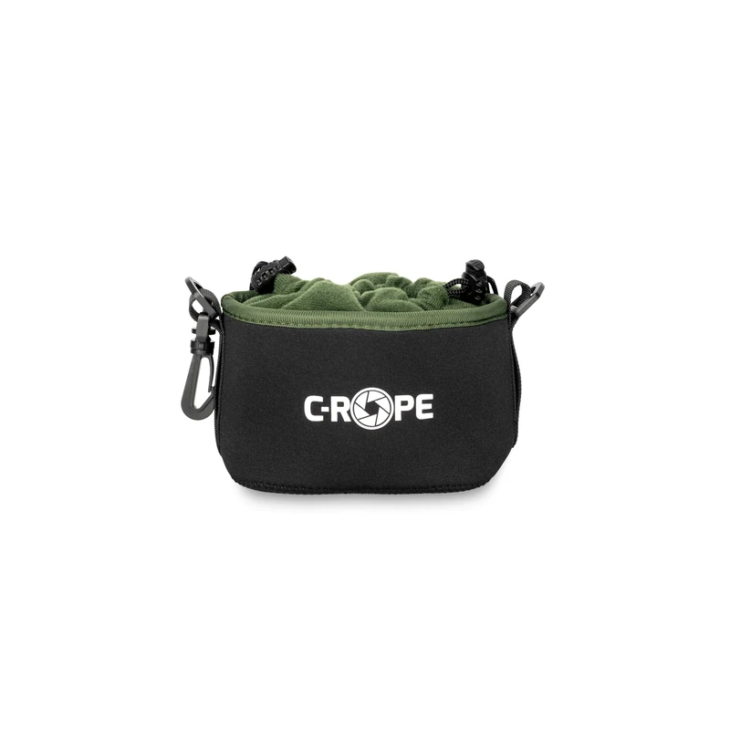 C-Rope Neoprene Camera Bag, Neoprene Pouch with Fleece Lining, Water Resistant, Camera Accessories, Black, S, Backpack
