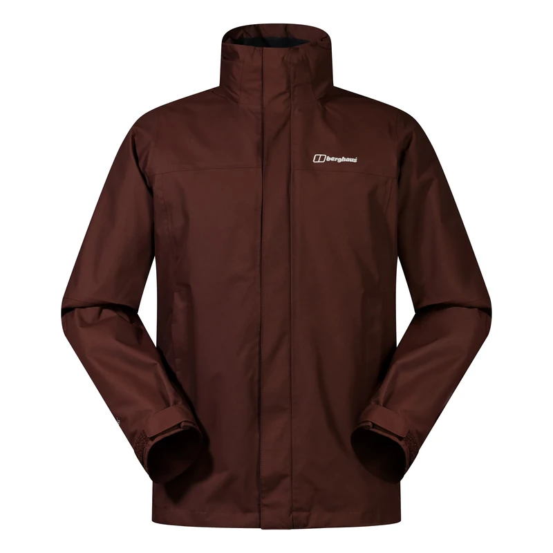 Berghaus Men's Rg Alpha 3-in-1 Waterproof Jacket With Removable Fleece | Extra Comfort | Lightweight Coat, Cedar Brown, S